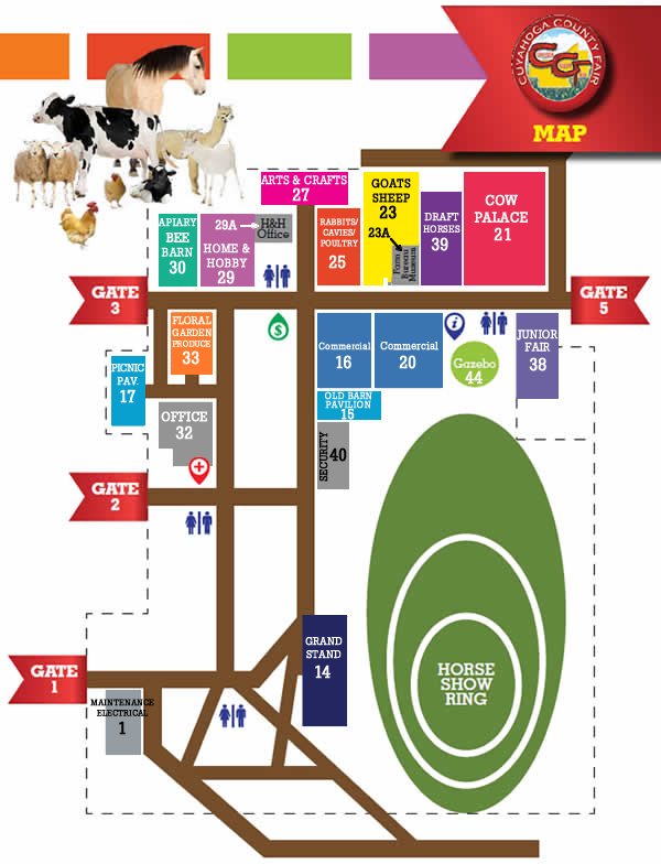 Map of Grounds Cuyahoga County Fair